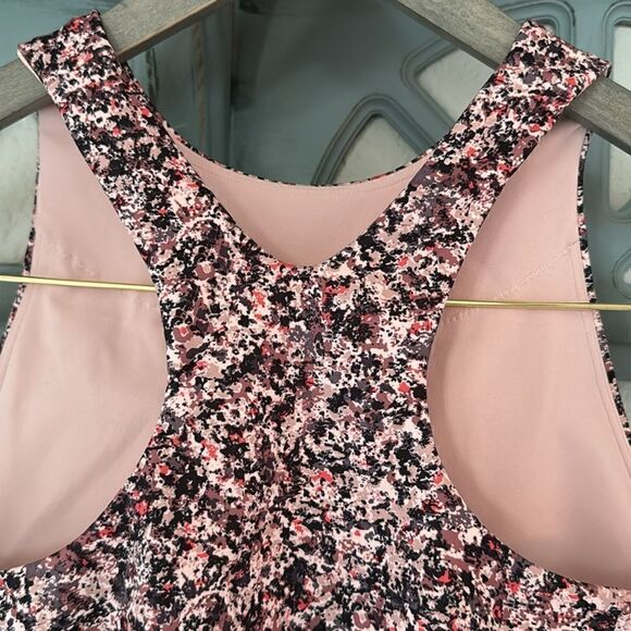 NWOT Athleta CONSCIOUS CROP BRA Floral Yoga Wicking High Coverage Cropped S Gym - Picture 7 of 15